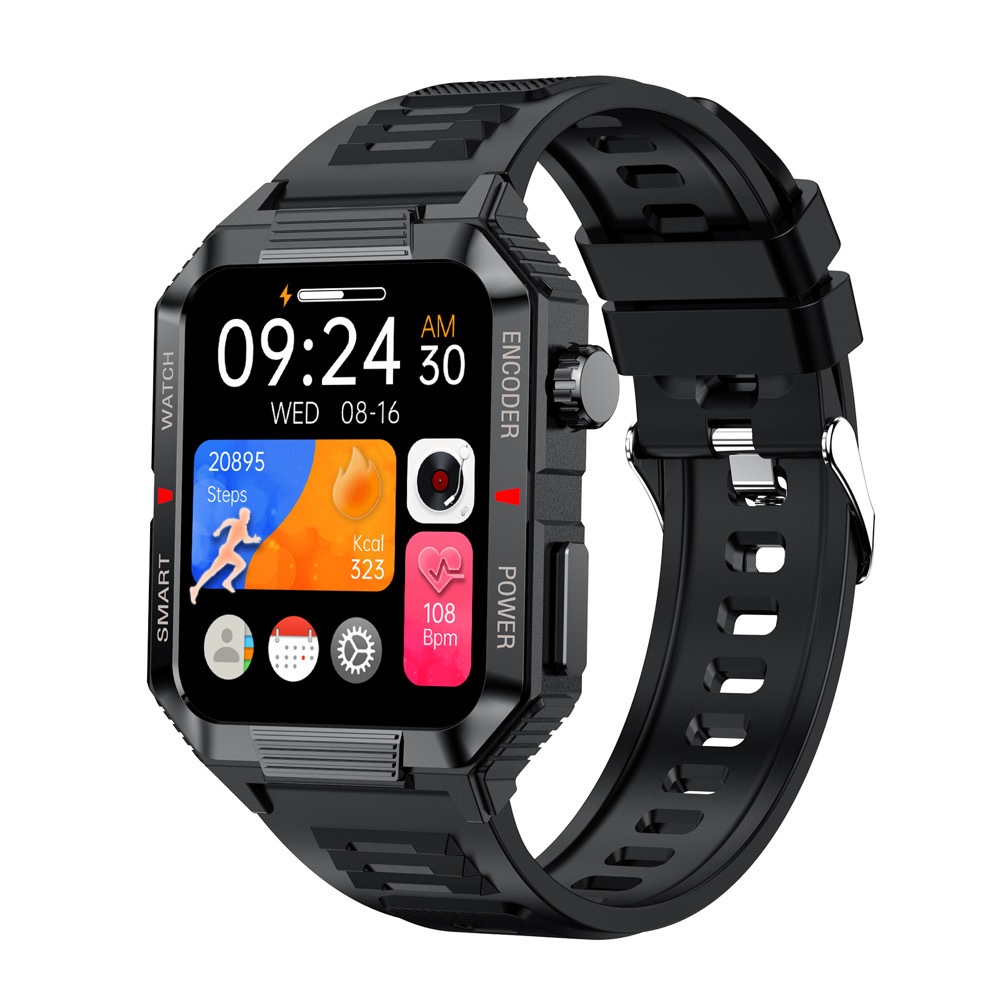 New QW88 Heart Rate Pressure Blood Oxygen Health Monitoring Photo Step Count Bluetooth Call Smart Watch_voghion.com