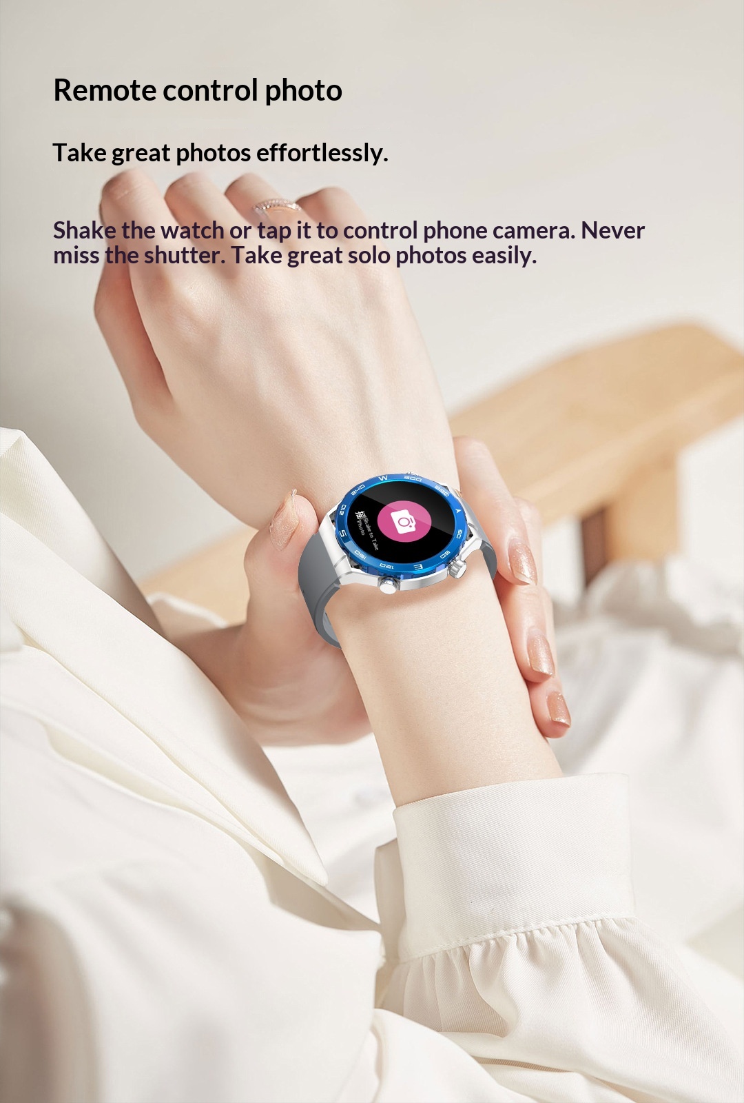 Smart sportsur med bluetooth opkald og pulsmåling_voghion.com