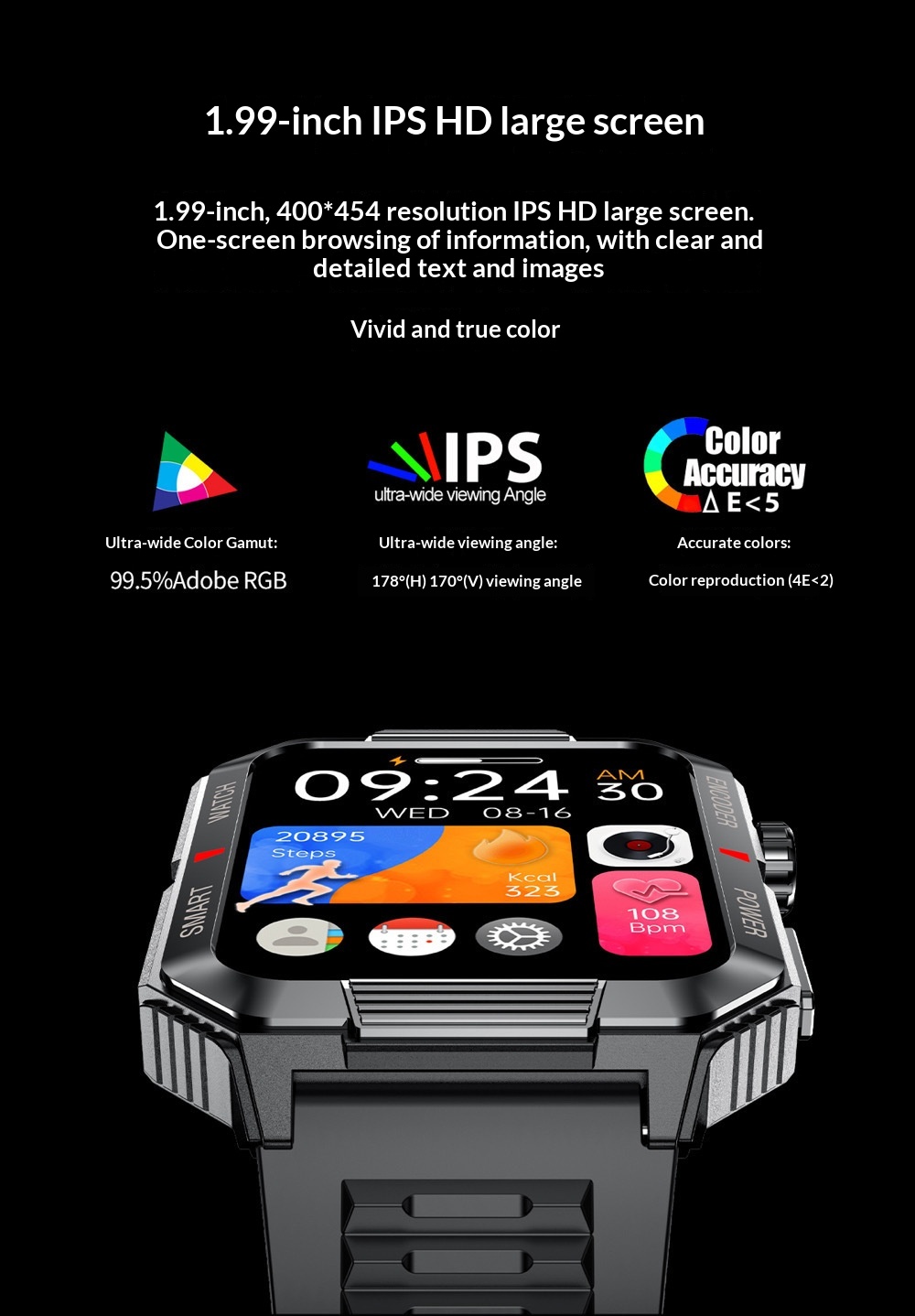 Smartwatch med sundhedsovervågning blodtryk og pulsmonitor_voghion.com