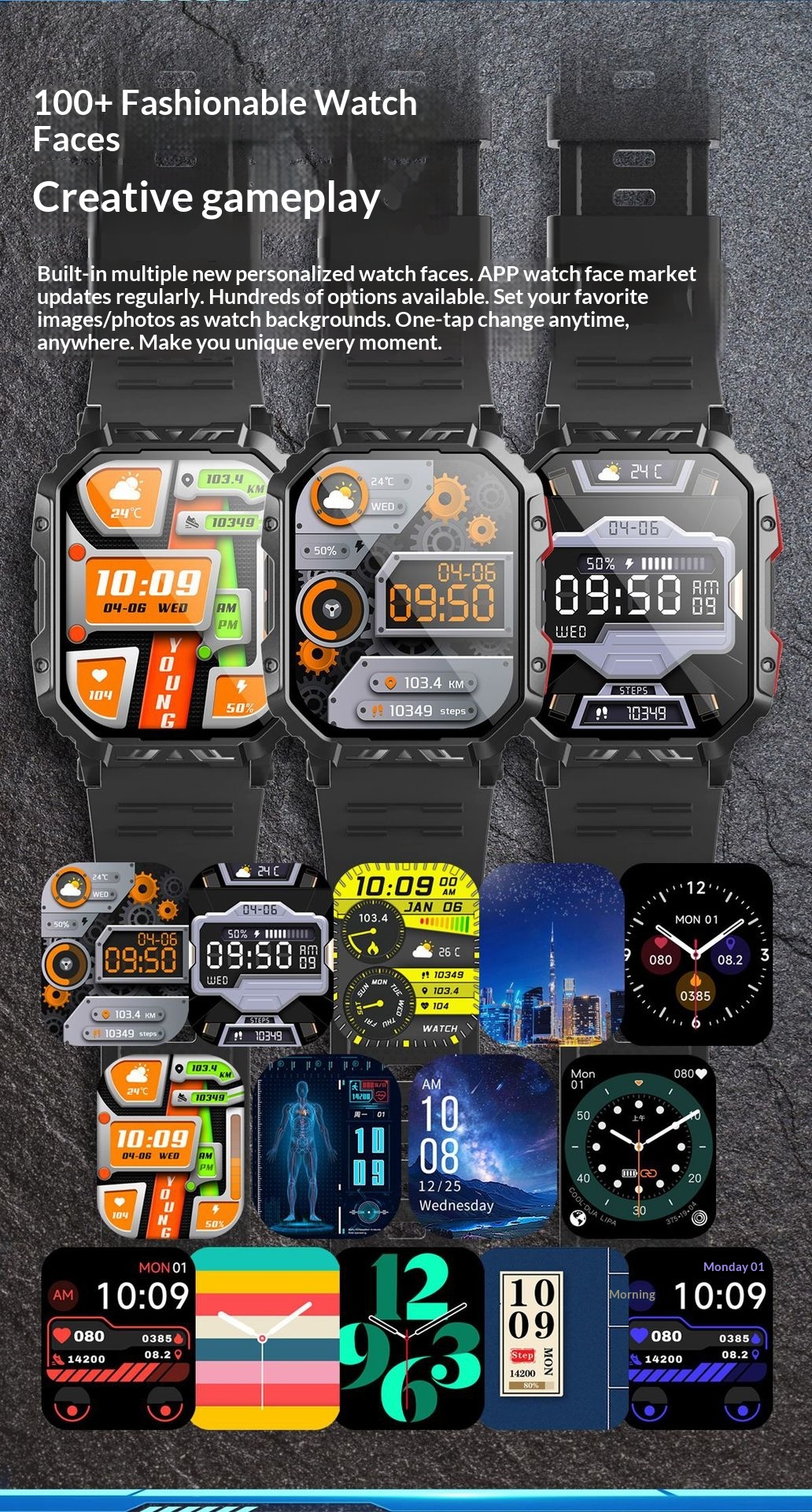 Smart Watch With Bluetooth Calling Heart Rate And Sleep Tracking_voghion.com