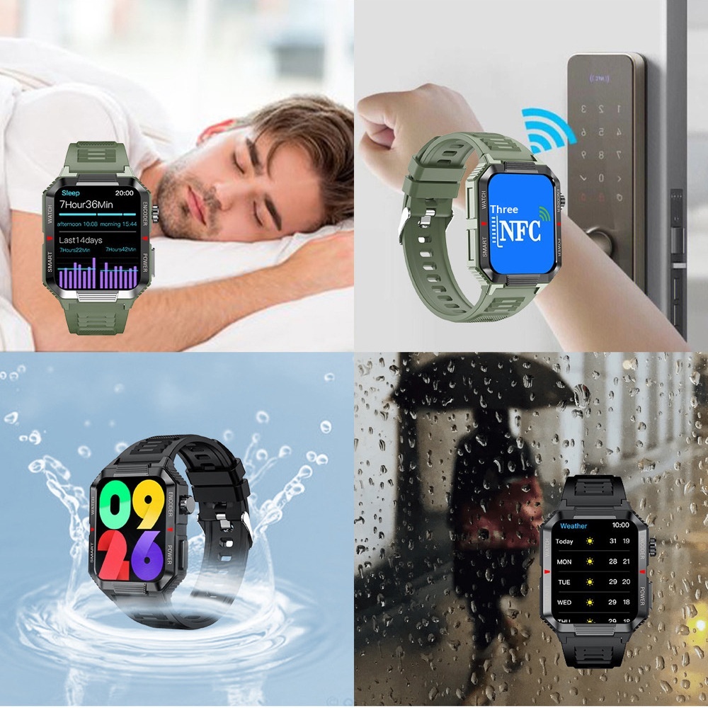 New QW88 Heart Rate Pressure Blood Oxygen Health Monitoring Photo Step Count Bluetooth Call Smart Watch_voghion.com