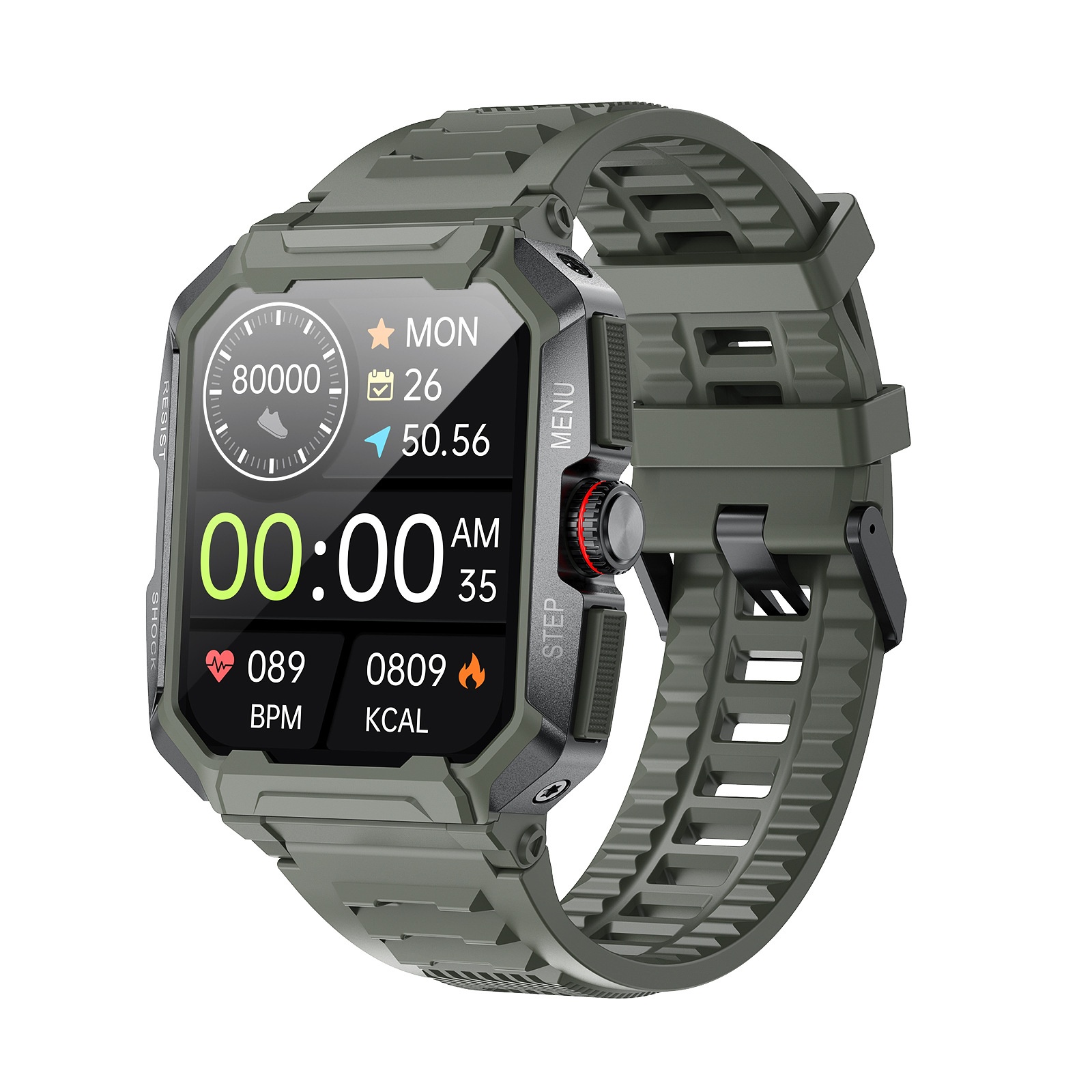 New AK47 Bluetooth Call Smartwatch, Three-Proof Outdoor Sports Multi-Dial, Step Counter, Heart Rate, Pressure, Blood_voghion.com