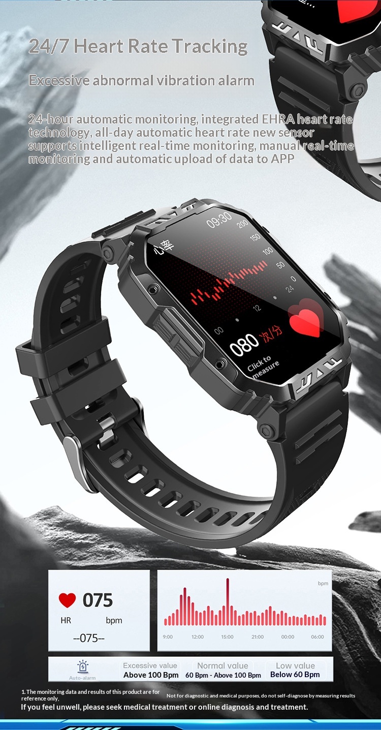 Smart Watch With Bluetooth Calling Heart Rate And Sleep Tracking_voghion.com
