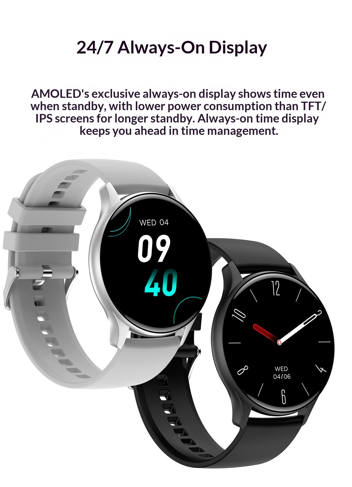 Smartwatch con chiamate bluetooth frequenza cardiaca e pressione_voghion.com