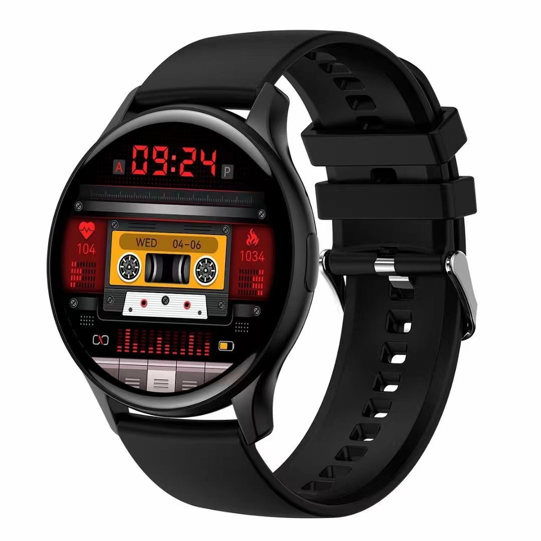 Smartwatch HK89 con display AMOLED, Bluetooth, chiamate, frequenza cardiaca, pressione sanguigna, NFC, meteo, musica e funzionalità multisport._voghion.com