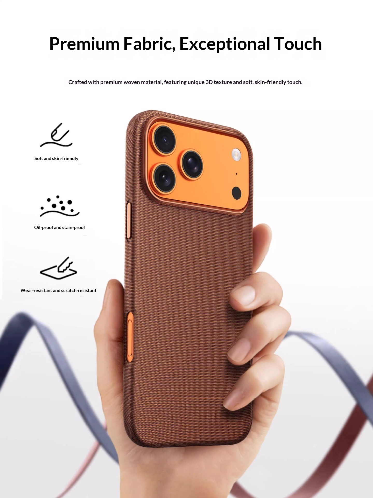 Passend für iPhone Max Handyhülle mit Webmuster, 17 Pro, magnetischer Animations- und stoßfester Schutzhülle_voghion.com