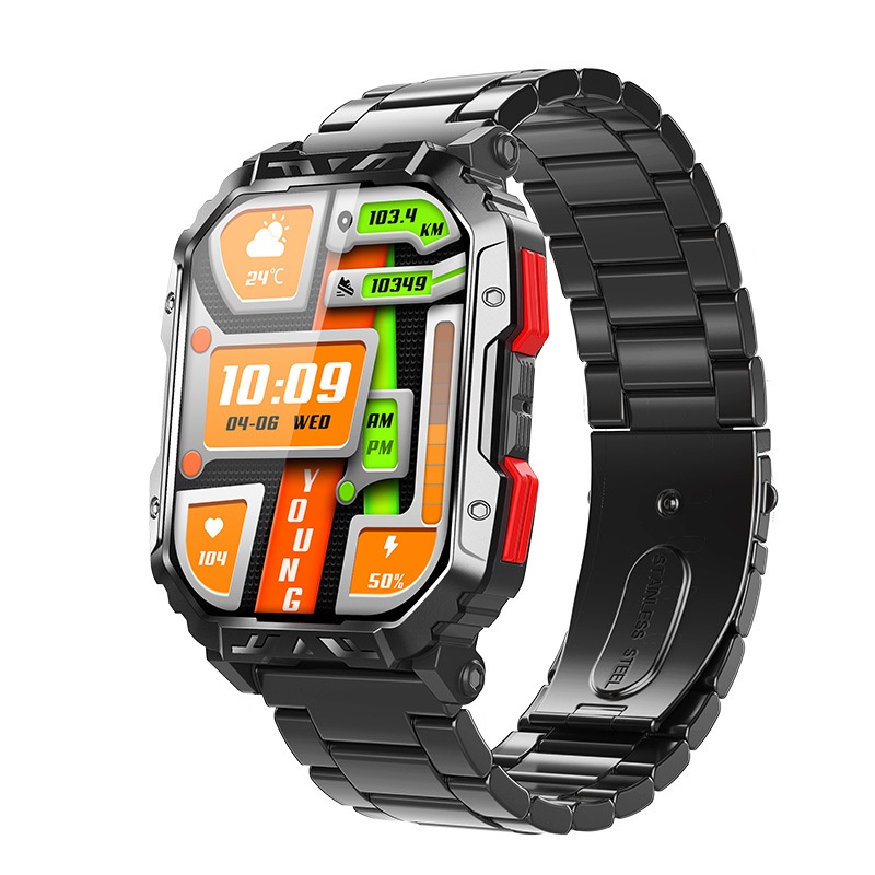 Cross-border F407 Smart Bluetooth Call Heart Rate Sleep Information Push Multi-functional Outdoor Sports Watch_voghion.com