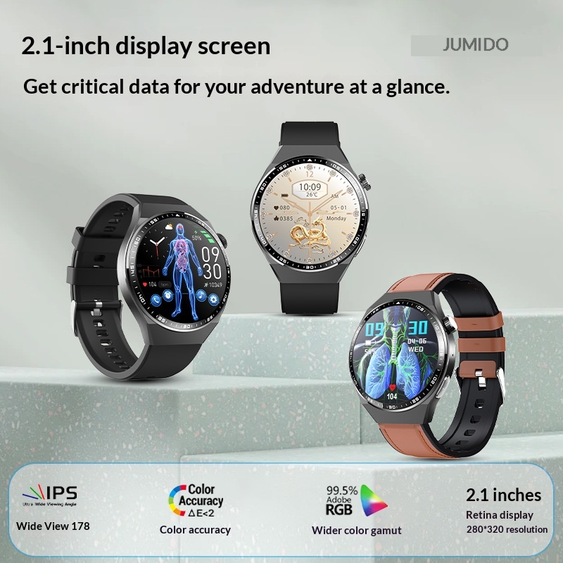 F800 Bluetooth-Uhr mit grenzüberschreitenden Anrufen, intelligenter Herzfrequenzmessung, Schlafüberwachung, EKG, SOS-Alarm, Schrittzähler und Sportfunktion_voghion.com