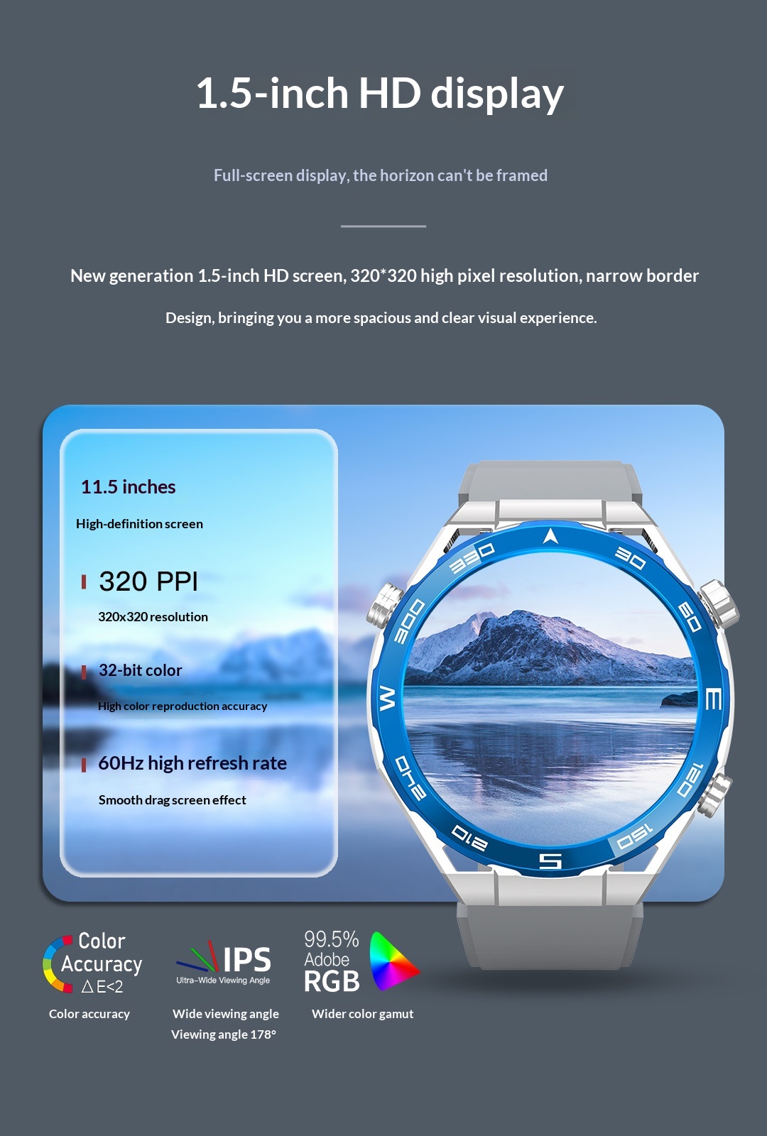 Smart sportsur med bluetooth opkald og pulsmåling_voghion.com