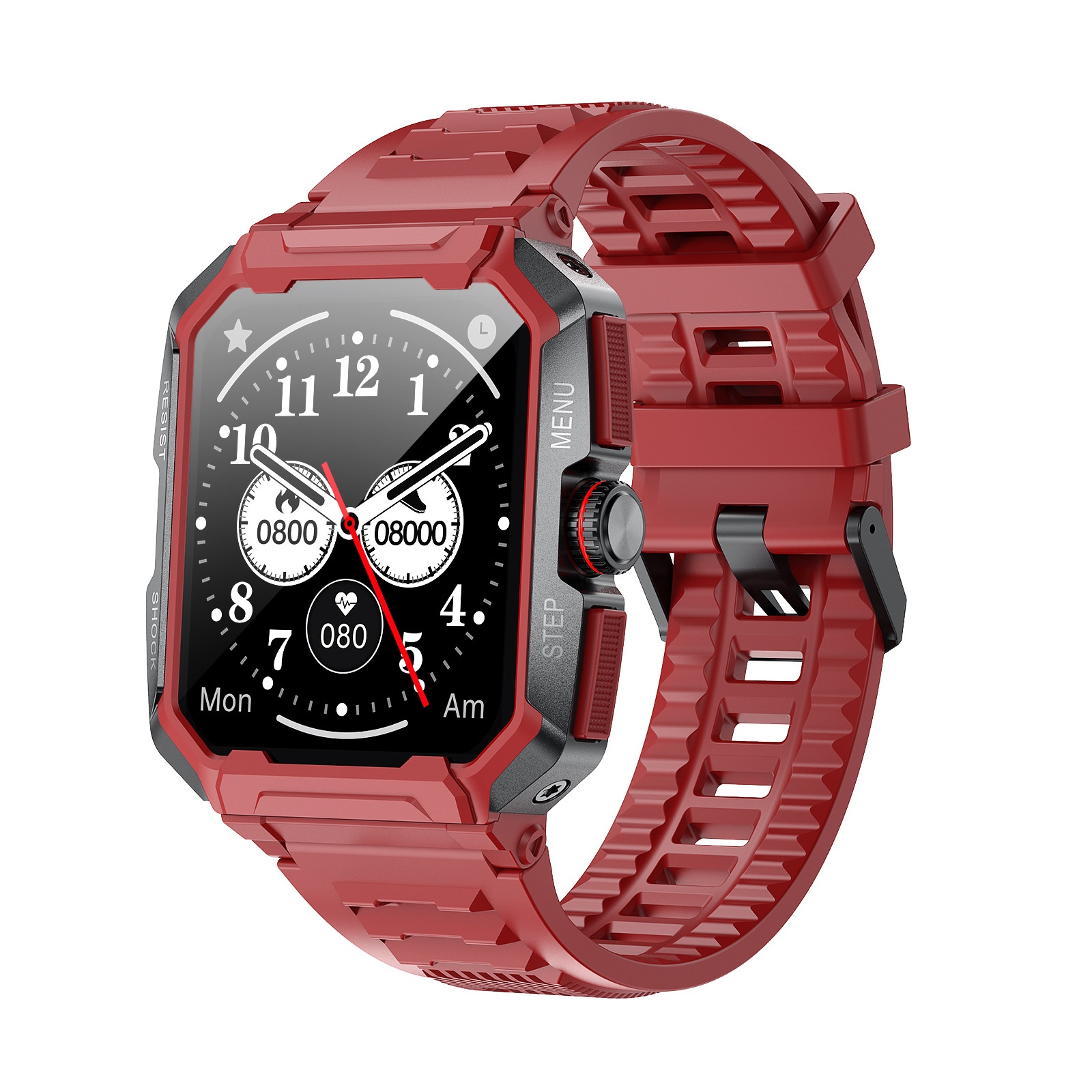 New AK47 Bluetooth Call Smartwatch, Three-Proof Outdoor Sports Multi-Dial, Step Counter, Heart Rate, Pressure, Blood_voghion.com