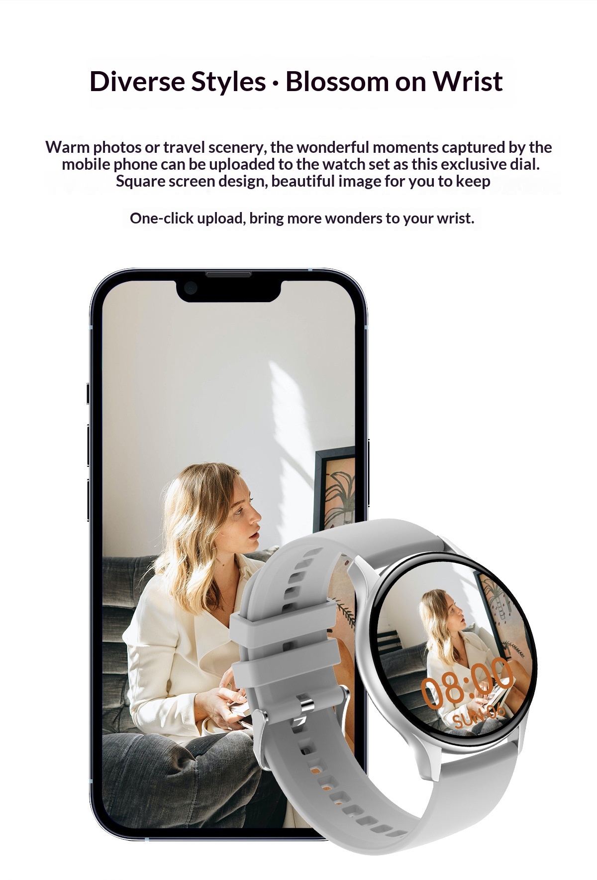 Smartwatch con chiamate bluetooth frequenza cardiaca e pressione_voghion.com