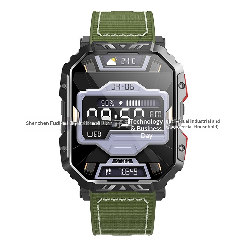 Cross-border F407 Smart Bluetooth Call Heart Rate Sleep Information Push Multi-functional Outdoor Sports Watch_voghion.com