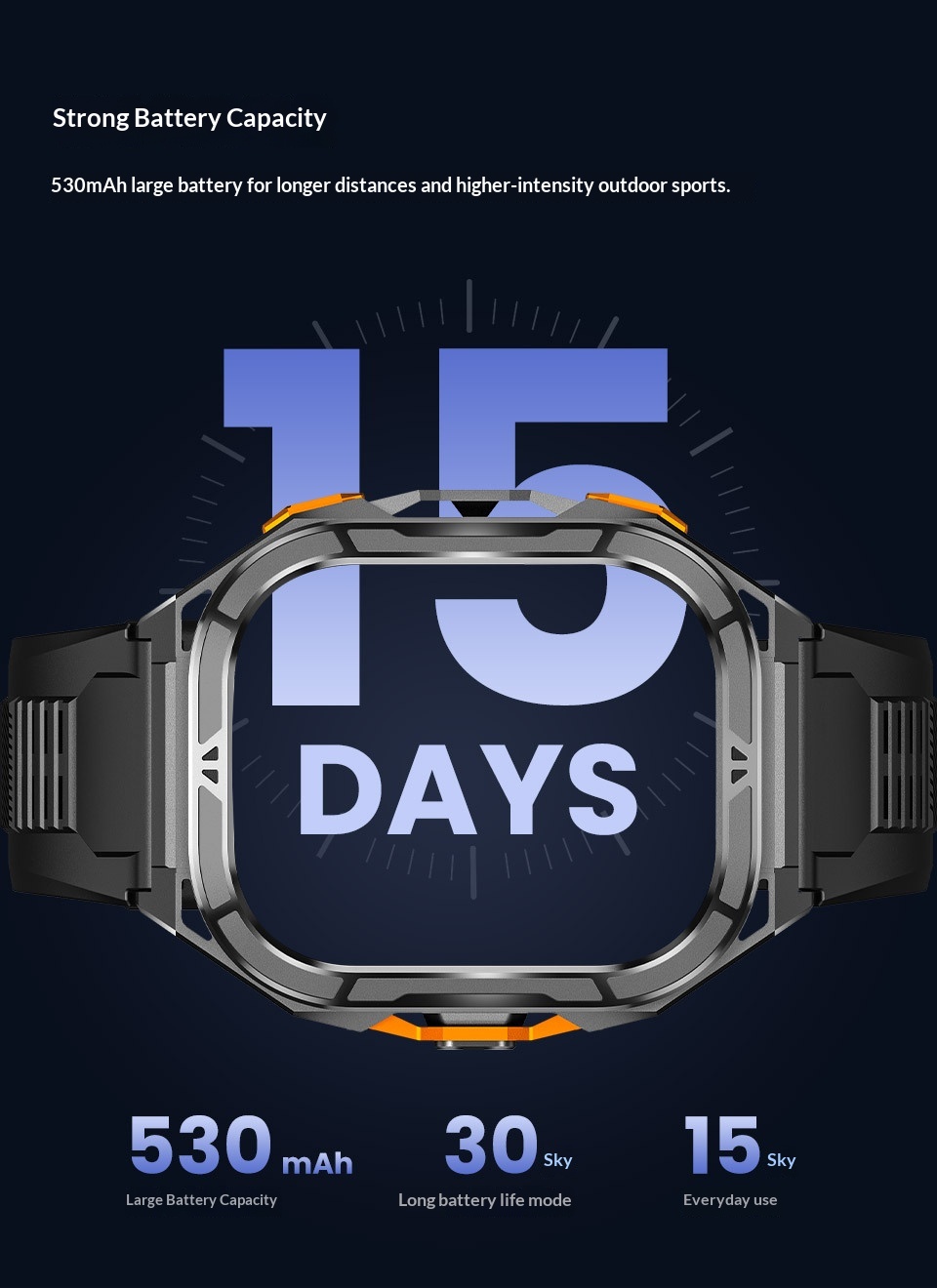 Smart Watch X5 1.96 Inch Large Screen Outdoor Heart Rate Tracker_voghion.com