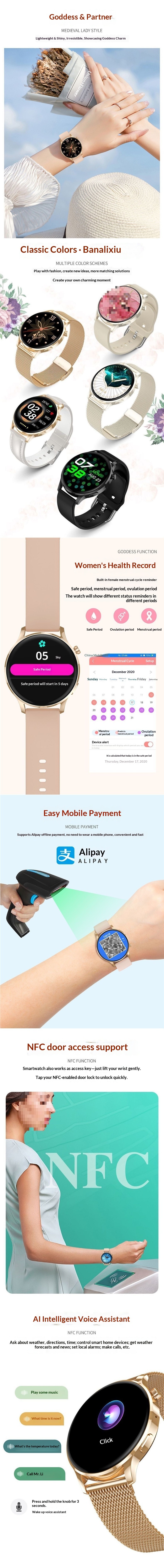 Smartwatch With Heart Rate Blood Pressure And Bluetooth Calling_voghion.com