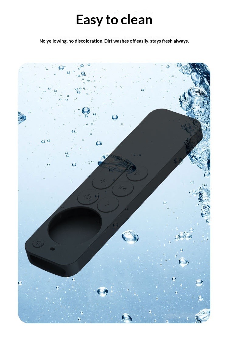 Custodia protettiva in silicone morbida antiurto a copertura totale, adatta per telecomandi di TV di sesta/settima generazione._voghion.com