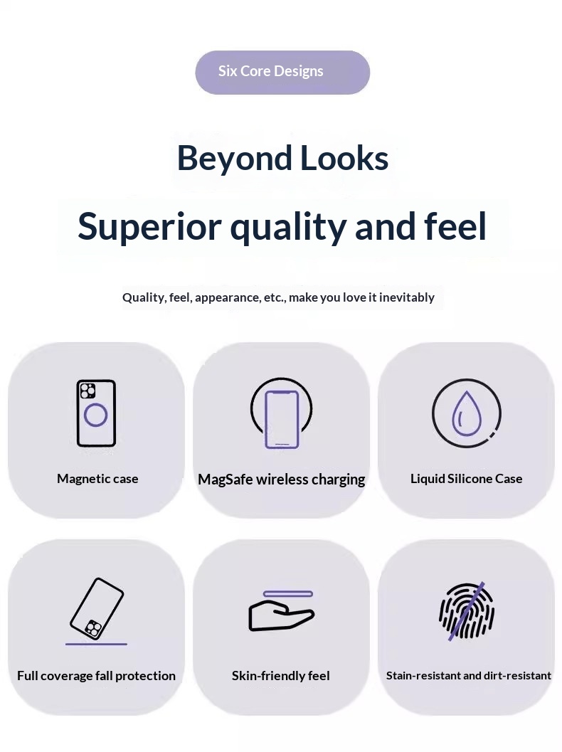 Compatible With Magnetic Phone Case Liquid Silicone IPhone Pro Max Pop-up Animation 13 Mini Shockproof_voghion.com