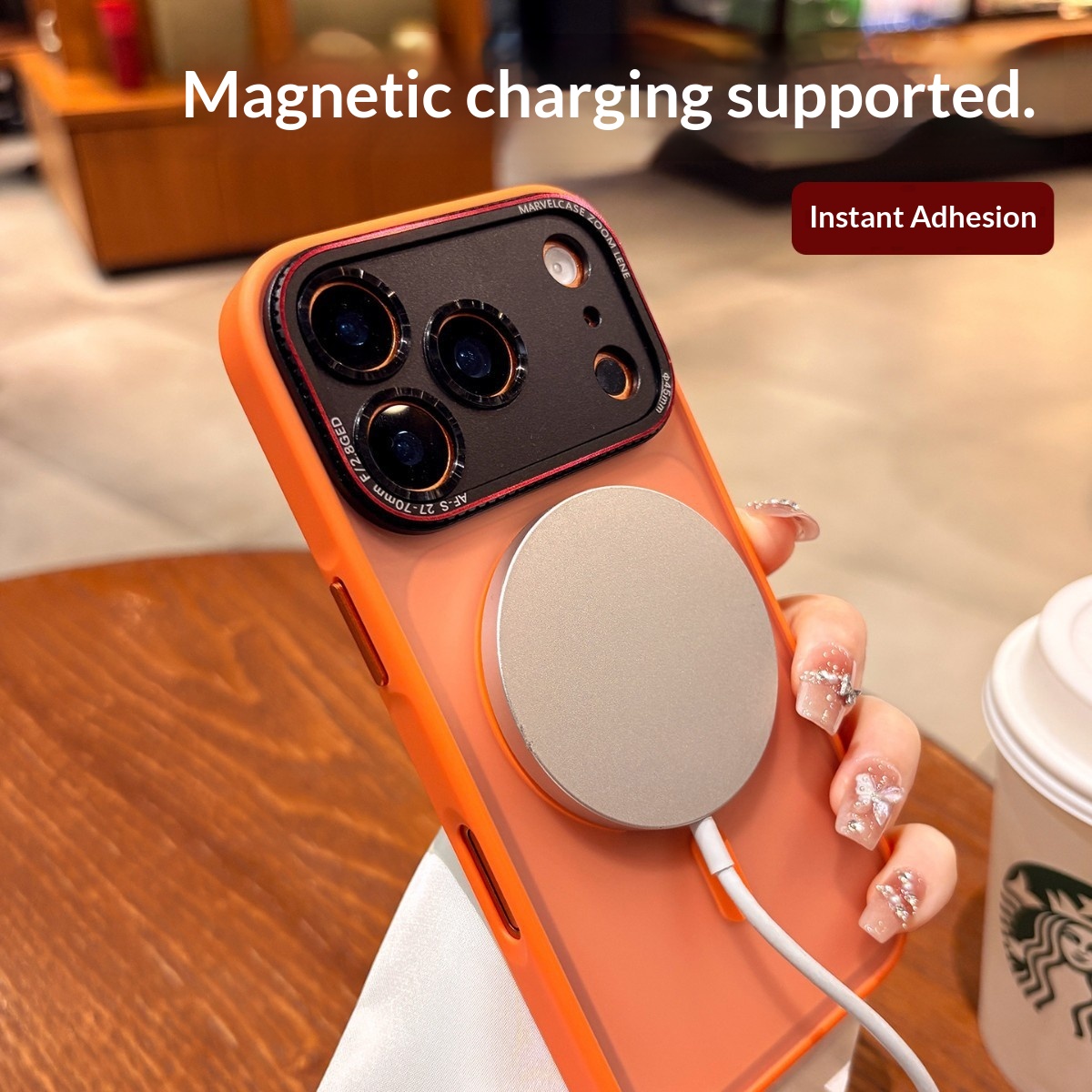 Suitable For IPhone Pro Max, New Matte 17 Simple Full-cover Anti-drop Magnetic Protective Case_voghion.com