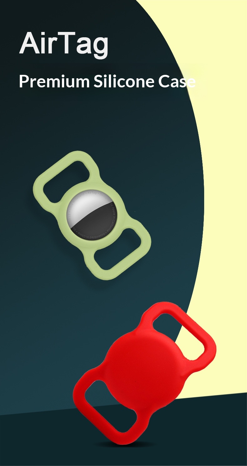 Anti-lost Silicone Protective Case Airtag Tracker For Dogs_voghion.com