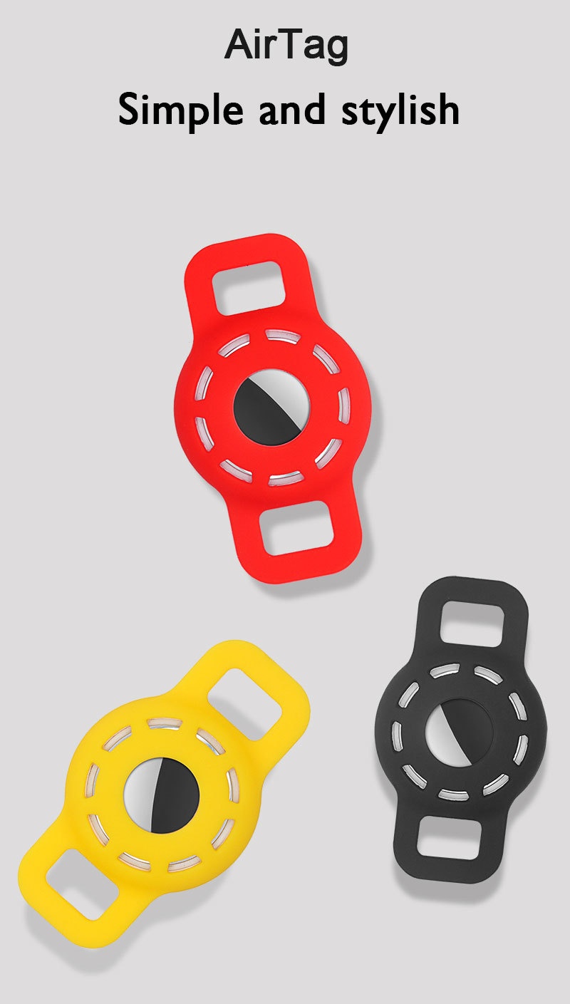 Pet Cat Dog Strap Compatible With AirTags Anti-Lost Locator Tracker Protective Case_voghion.com