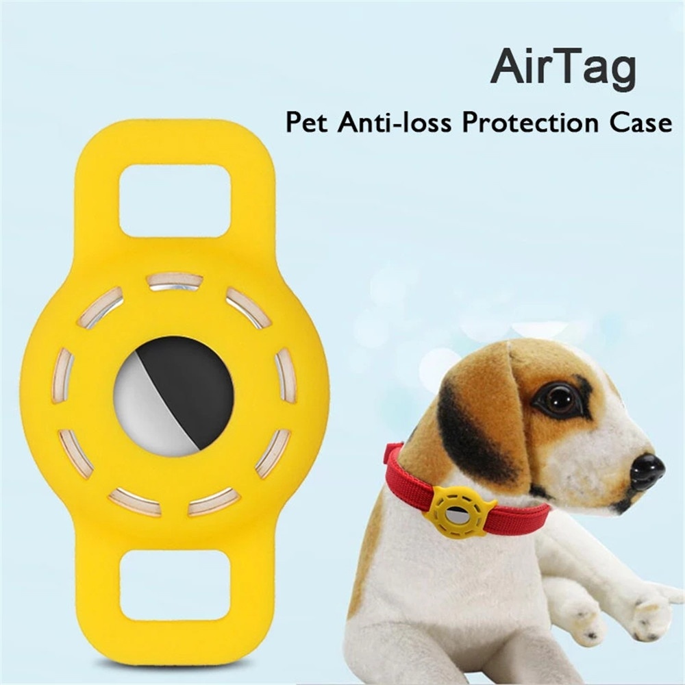 Pet Cat Dog Strap Compatible With AirTags Anti-Lost Locator Tracker Protective Case_voghion.com