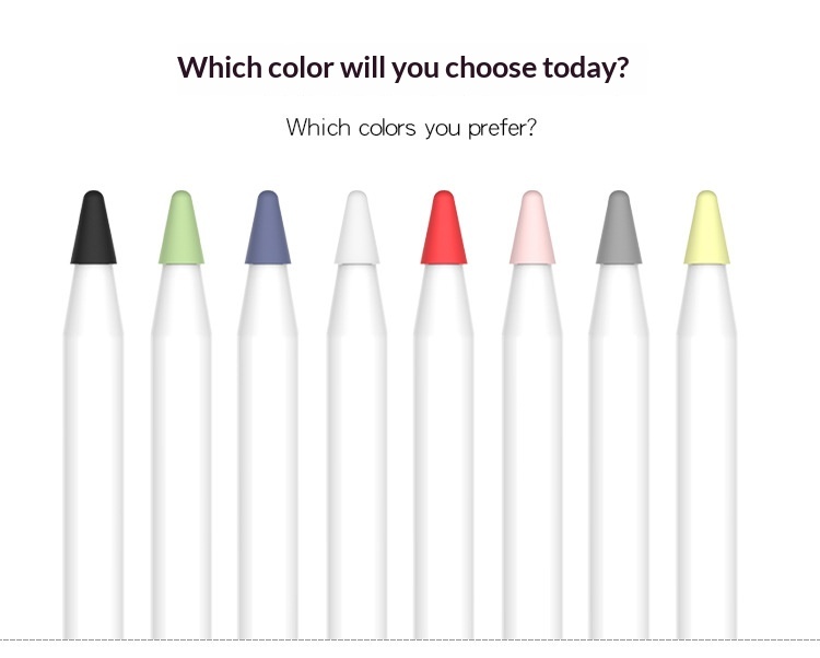 Geeignet für iPad-Tablet-Stiftspitzen mit kapazitivem Stift – Silikon-Schutzhülle gegen Stöße_voghion.com