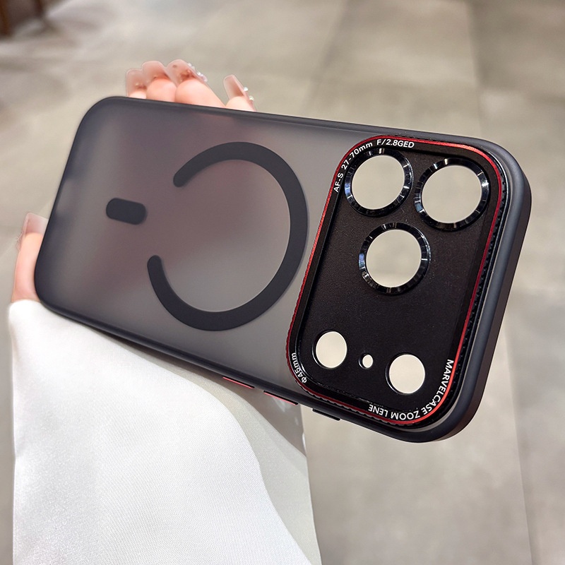 Suitable For IPhone Pro Max, New Matte 17 Simple Full-cover Anti-drop Magnetic Protective Case_voghion.com