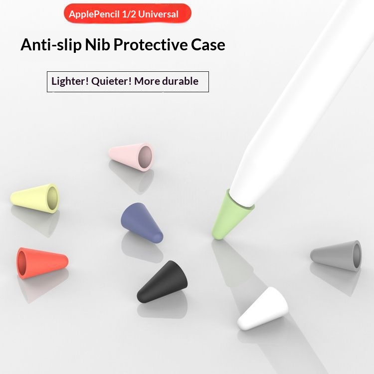 Geeignet für iPad-Tablet-Stiftspitzen mit kapazitivem Stift – Silikon-Schutzhülle gegen Stöße_voghion.com