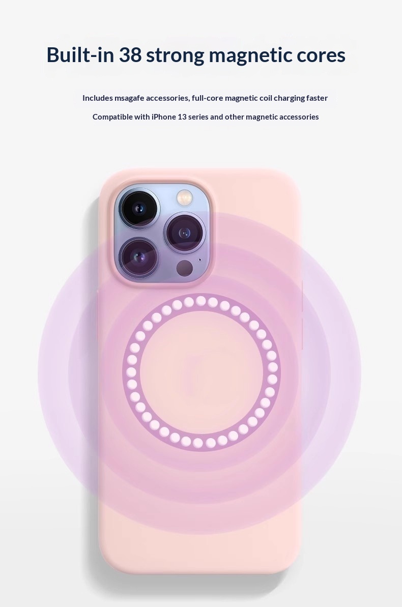 Compatible With Magnetic Phone Case Liquid Silicone IPhone Pro Max Pop-up Animation 13 Mini Shockproof_voghion.com