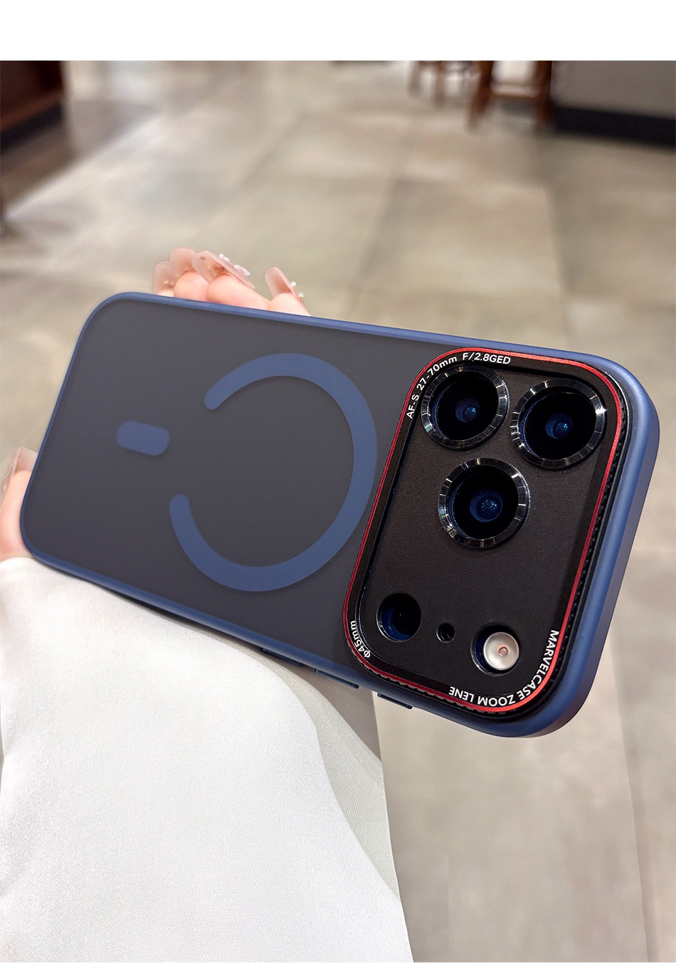 Suitable For IPhone Pro Max, New Matte 17 Simple Full-cover Anti-drop Magnetic Protective Case_voghion.com