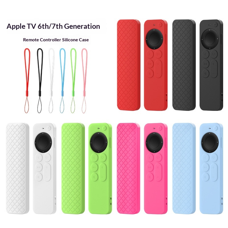 Custodia protettiva in silicone morbida antiurto a copertura totale, adatta per telecomandi di TV di sesta/settima generazione._voghion.com