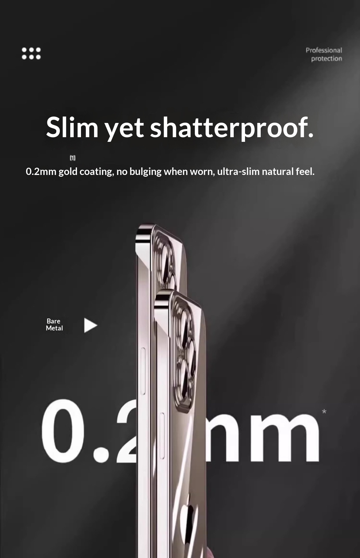 Electroplated Frameless Case For IPhone 17 Pro Max Ultra-thin Transparent 16 Lens Protector Cover_voghion.com