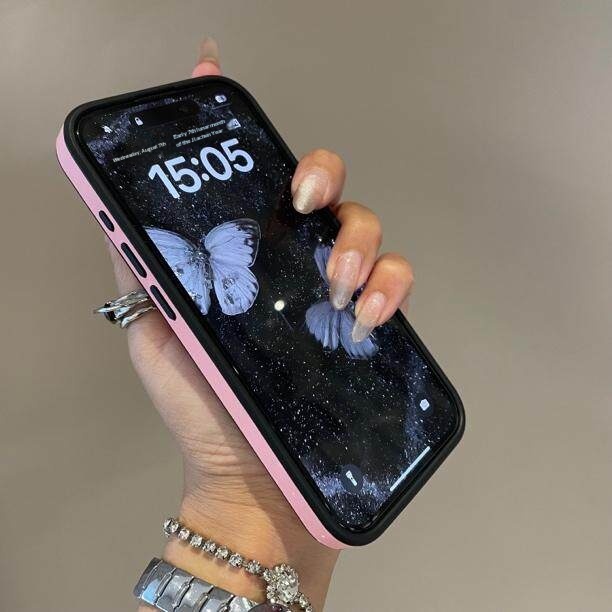 Eenvoudig, effen leren hoesje, geschikt voor iPhone 17, voelt luxe aan, biedt volledige bescherming tegen vallen._voghion.com