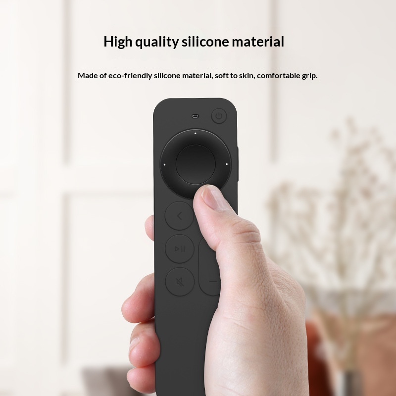Custodia protettiva in silicone morbida antiurto a copertura totale, adatta per telecomandi di TV di sesta/settima generazione._voghion.com