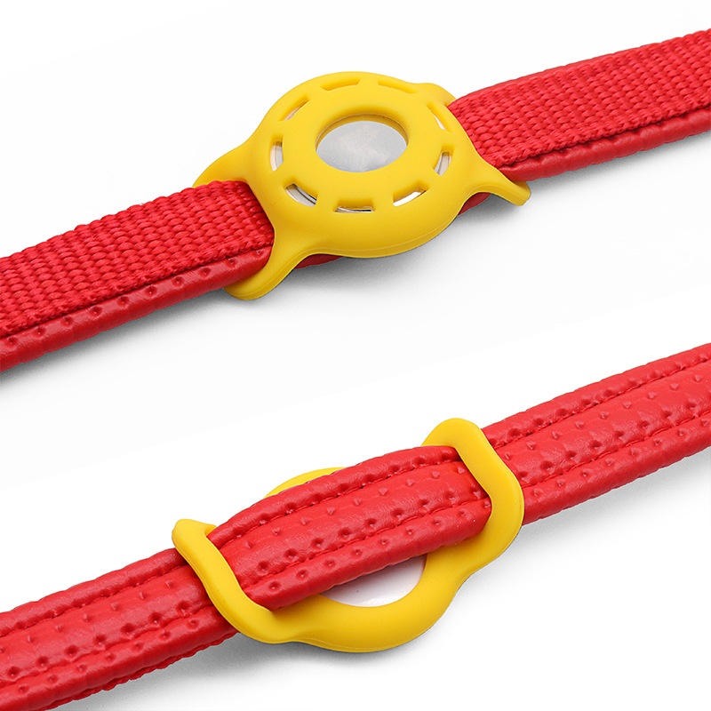 Pet Cat Dog Strap Compatible With AirTags Anti-Lost Locator Tracker Protective Case_voghion.com