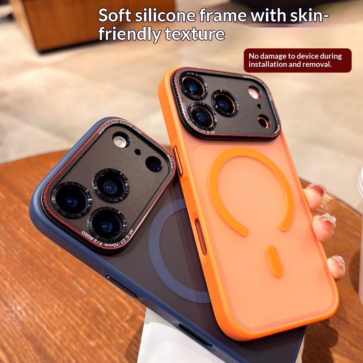 Suitable For IPhone Pro Max, New Matte 17 Simple Full-cover Anti-drop Magnetic Protective Case_voghion.com