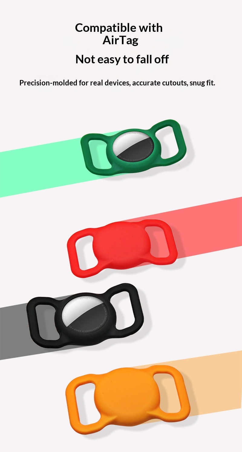 Anti-lost Silicone Protective Case Airtag Tracker For Dogs_voghion.com