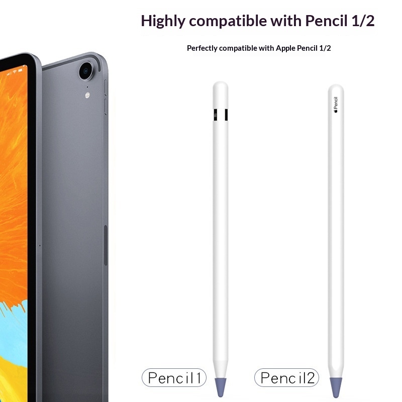 Geeignet für iPad-Tablet-Stiftspitzen mit kapazitivem Stift – Silikon-Schutzhülle gegen Stöße_voghion.com