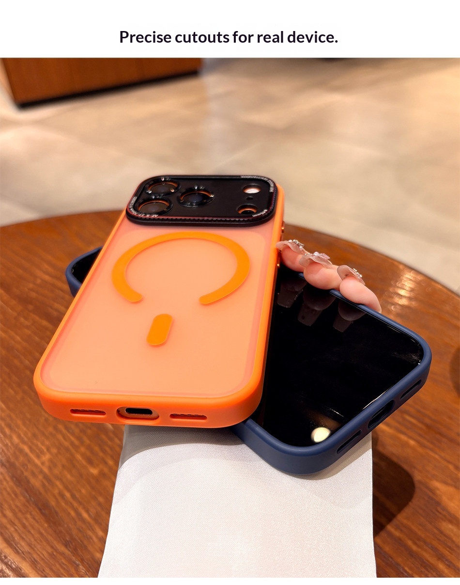 Suitable For IPhone Pro Max, New Matte 17 Simple Full-cover Anti-drop Magnetic Protective Case_voghion.com