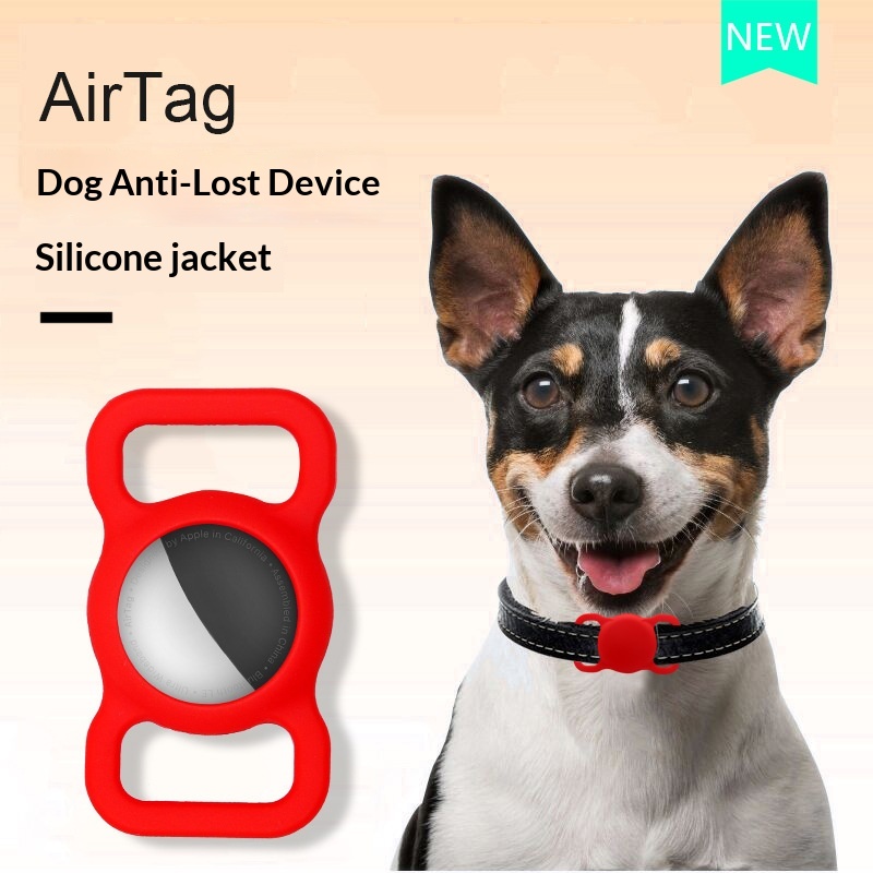 Anti-lost Silicone Protective Case Airtag Tracker For Dogs_voghion.com