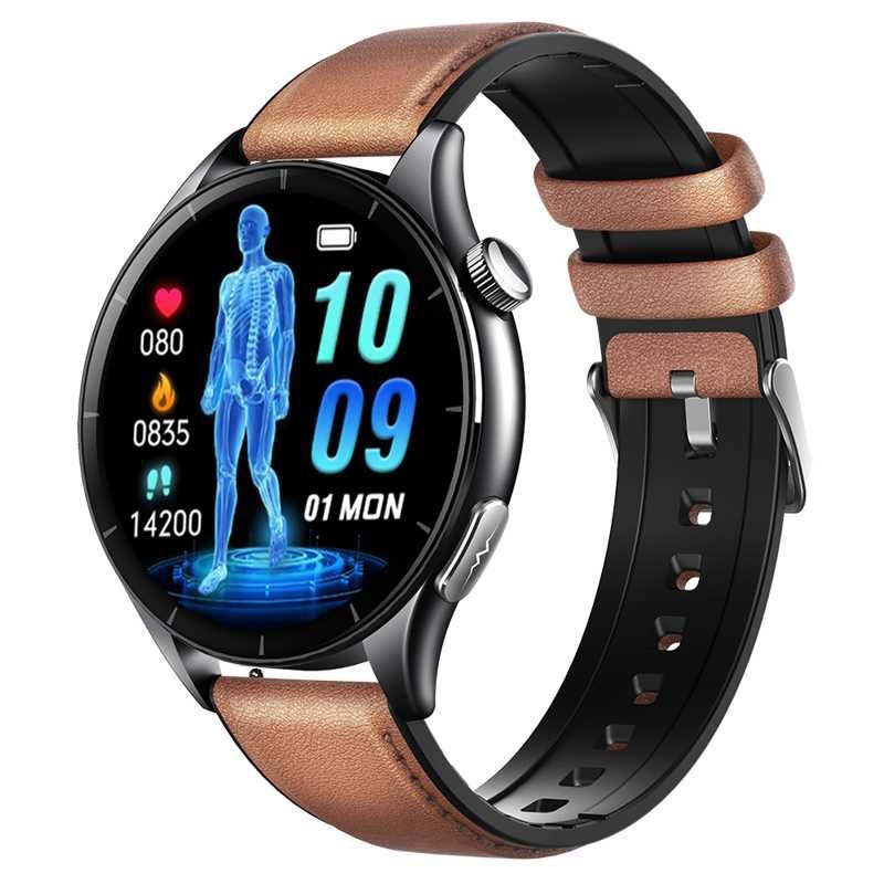 New Medical Grade Smart Elderly Pressure Watch Bluetooth Call Blood Lipids Uric Acid Heart Rate ECG Health Monitor_voghion.com