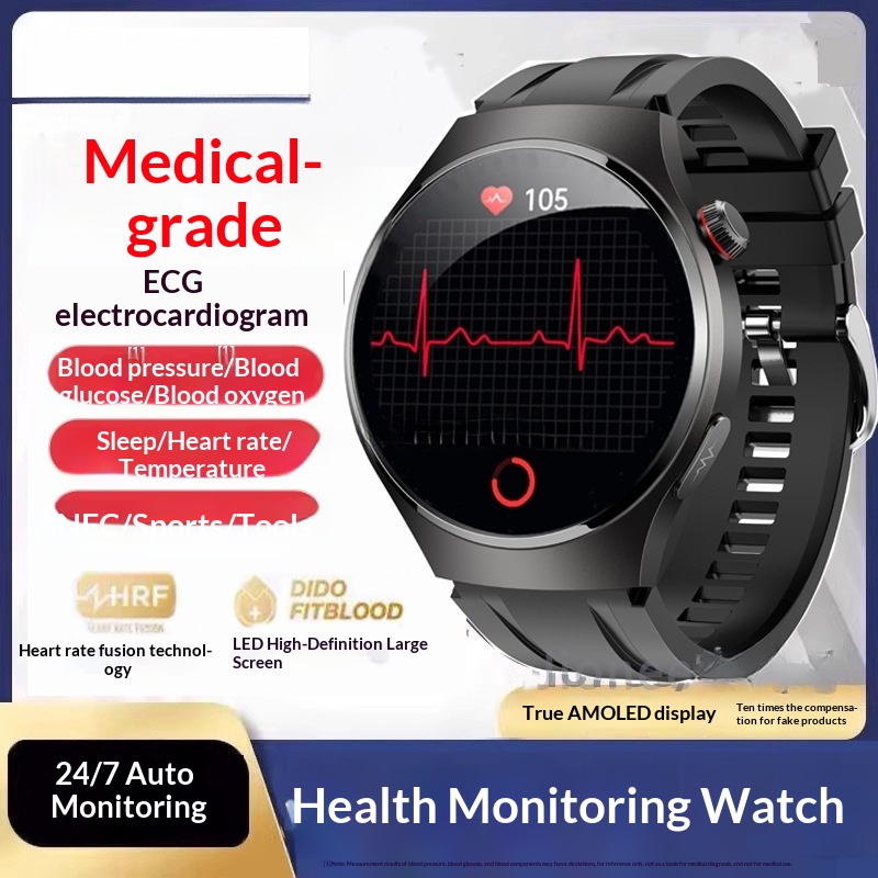 Medicinsk smartwatch för äldre med hälsomonitorering och bluetooth_voghion.com