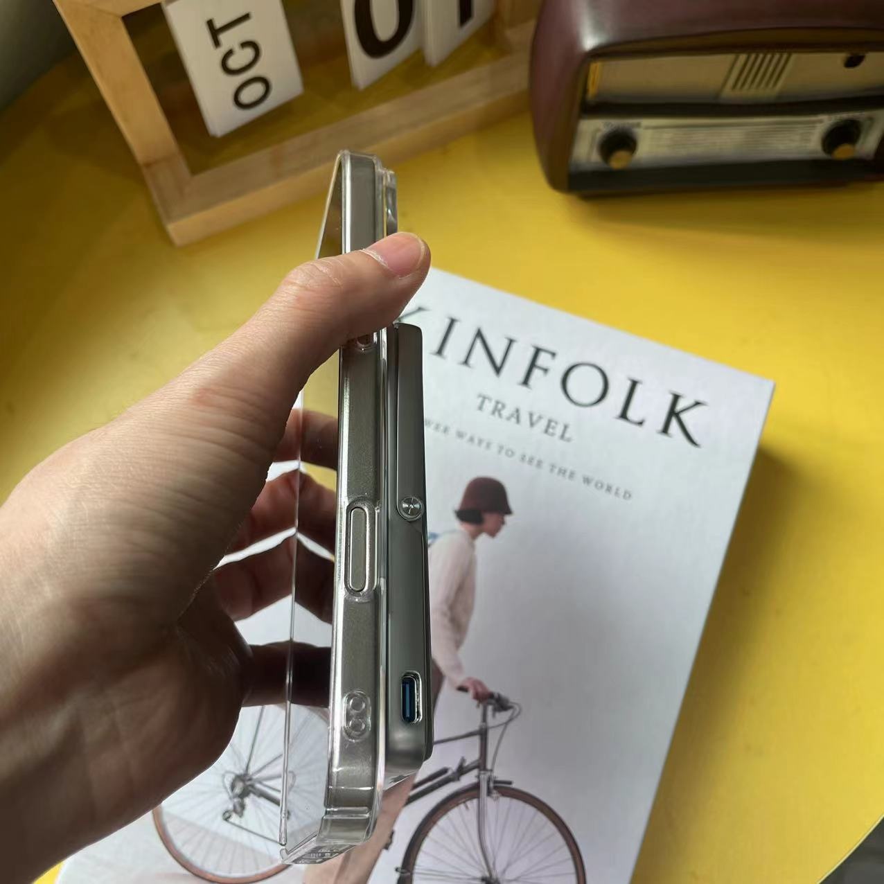 Suitable For IPhone15promax Magnetic Phone Case 15plus Transparent PC Hard Protective Cover_voghion.com