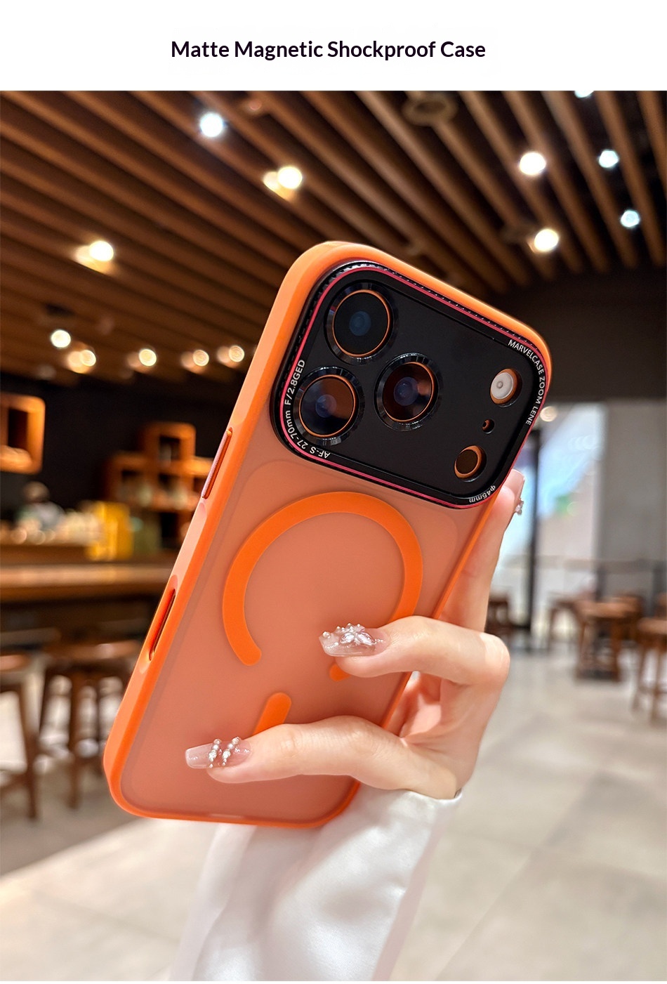 Suitable For IPhone Pro Max, New Matte 17 Simple Full-cover Anti-drop Magnetic Protective Case_voghion.com