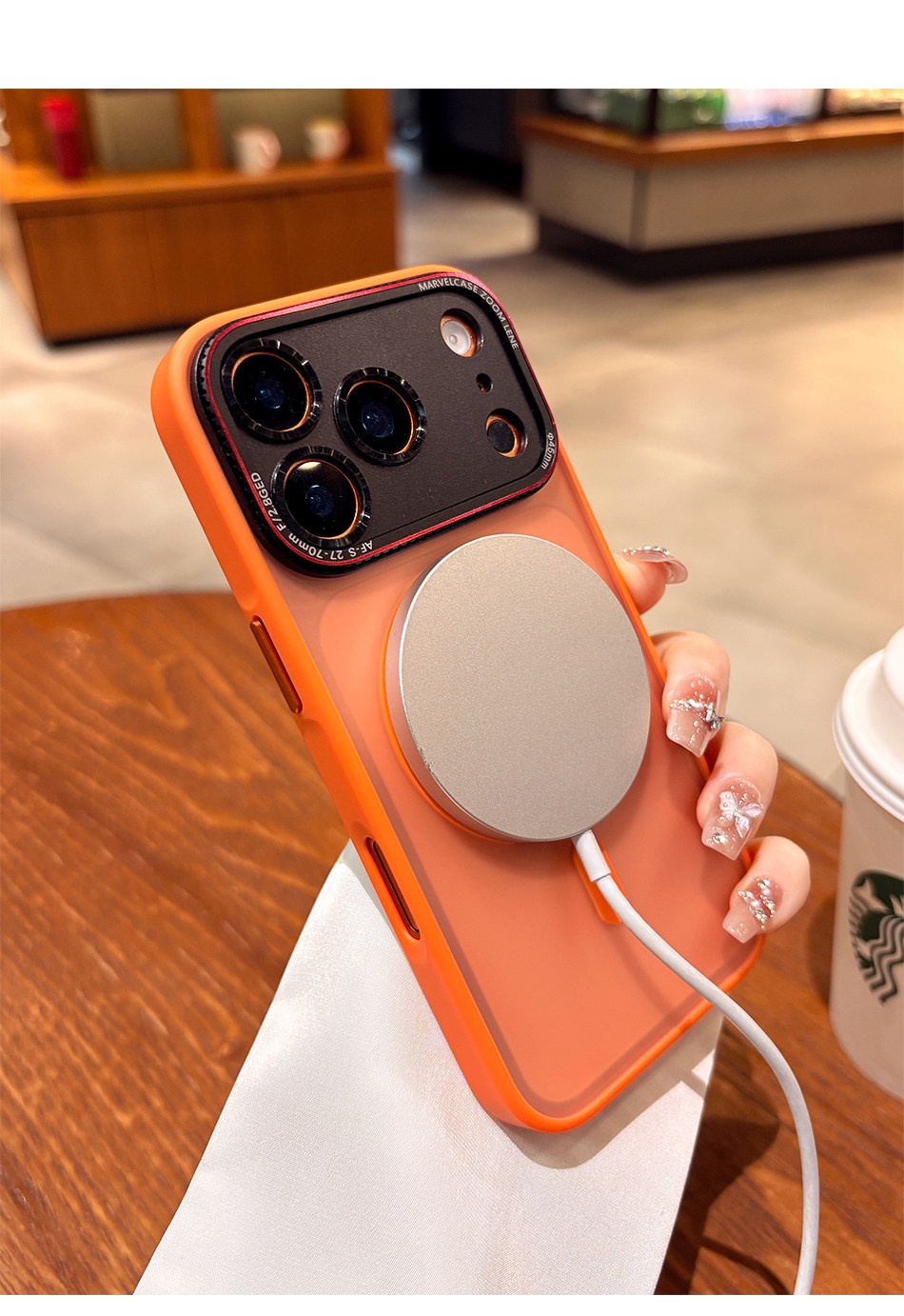 Suitable For IPhone Pro Max, New Matte 17 Simple Full-cover Anti-drop Magnetic Protective Case_voghion.com