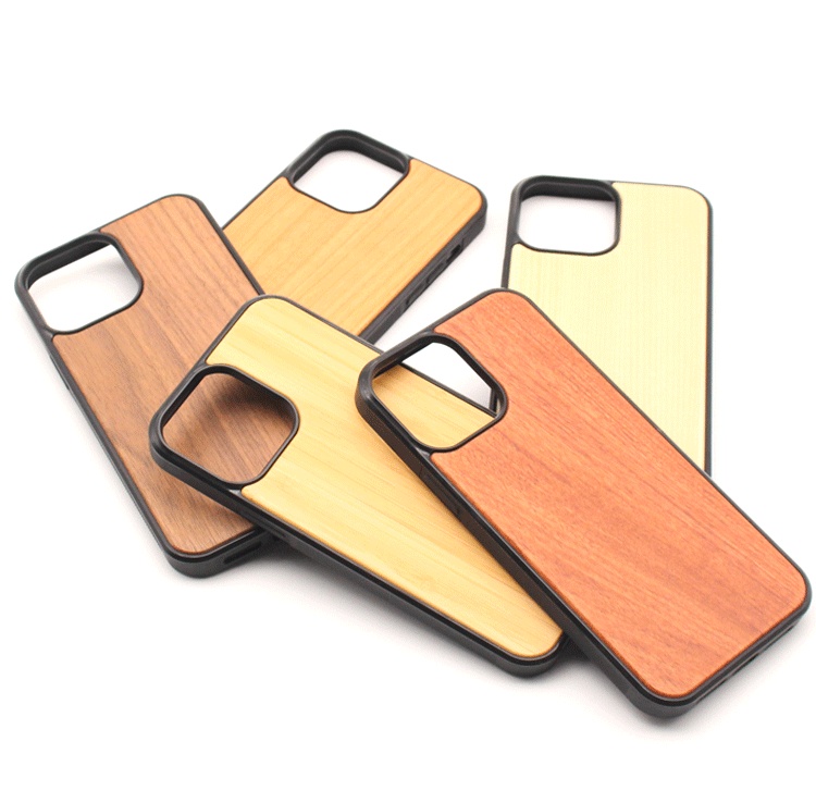 Funda de madera maciza para iphone 13 pro max protección completa_voghion.com