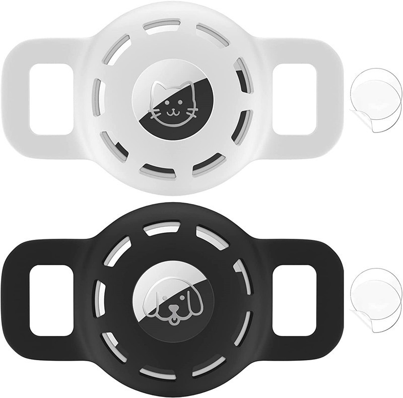 Pet Cat Dog Strap Compatible With AirTags Anti-Lost Locator Tracker Protective Case_voghion.com