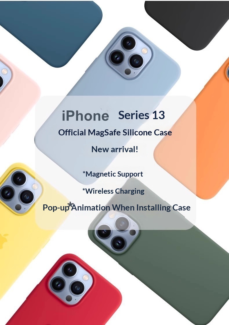 Compatible With Magnetic Phone Case Liquid Silicone IPhone Pro Max Pop-up Animation 13 Mini Shockproof_voghion.com