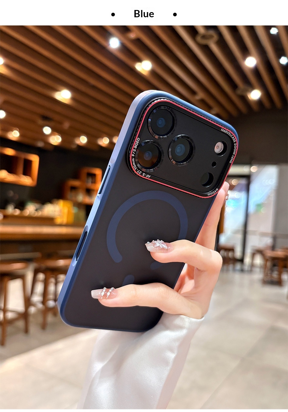 Suitable For IPhone Pro Max, New Matte 17 Simple Full-cover Anti-drop Magnetic Protective Case_voghion.com