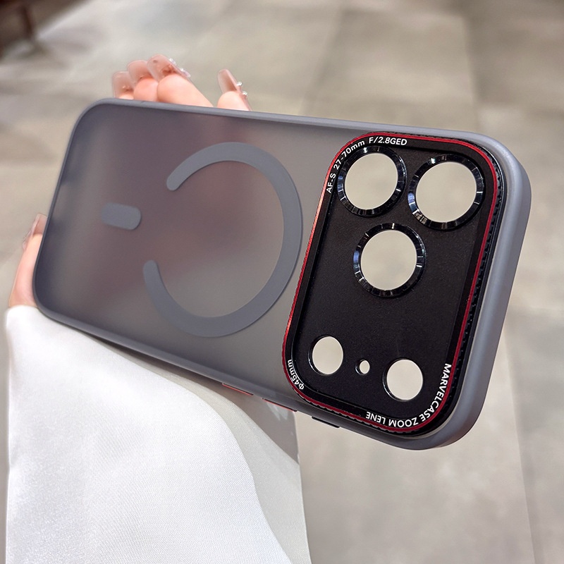 Compatible con iPhone Pro Max, nueva funda protectora magnética mate de 17 pulgadas, de cobertura total y anticaídas._voghion.com