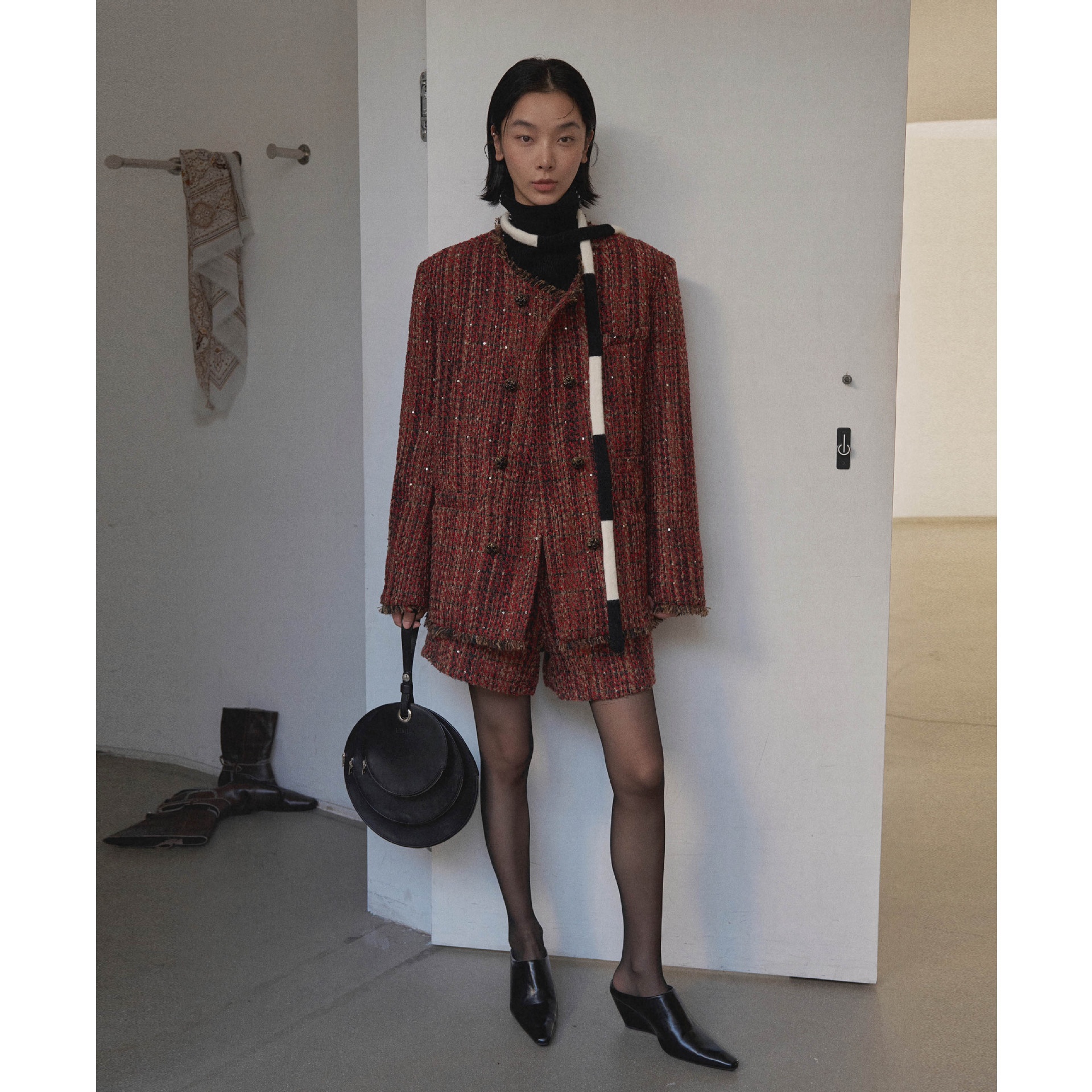 UNITY MODE Woolen Suit Jacket For Women, Elegant Commuting Tweed Coat 241886_voghion.com